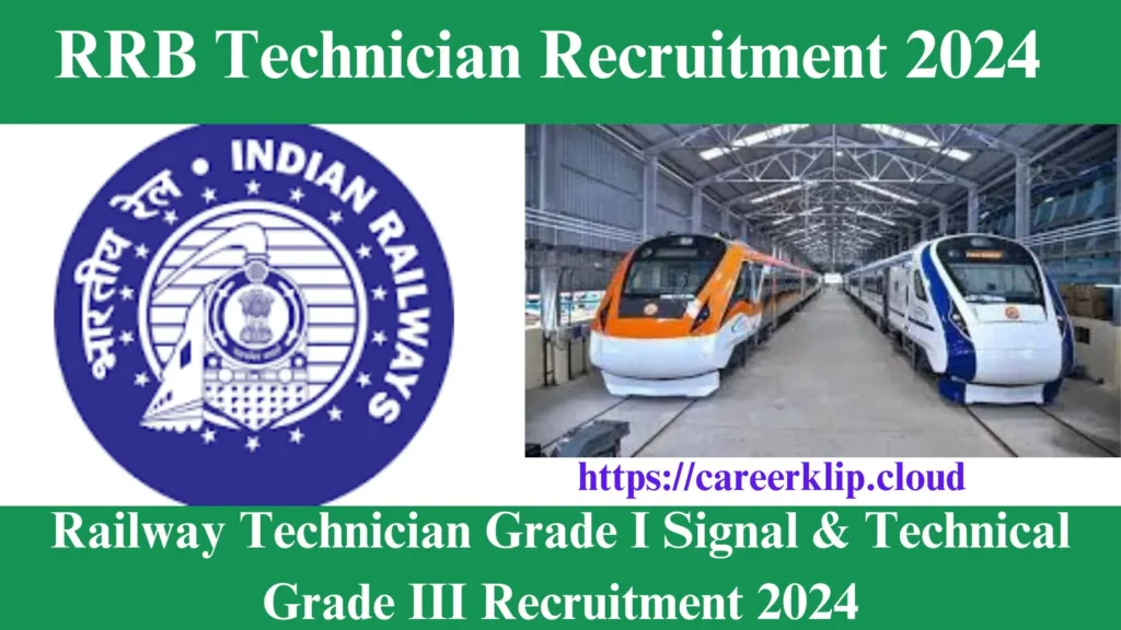 RRB Technician Recruitment 2024 Notification